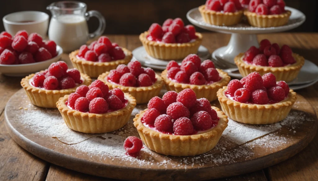 recette tartelette au framboise