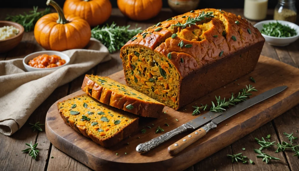 cake potimarron salé vegetarien