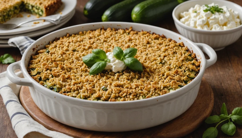 crumble de courgettes chevre