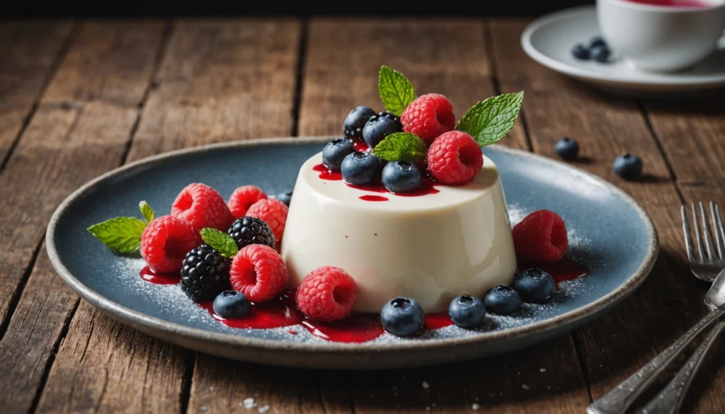 vegan panna cotta